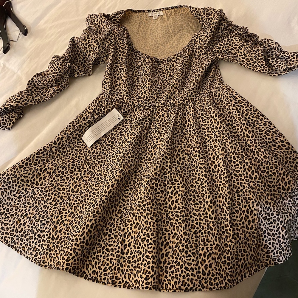 Top Shop cheetah print dress, new with tags.